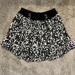 Isabel Marant Black and White spotted silk mini Skirt